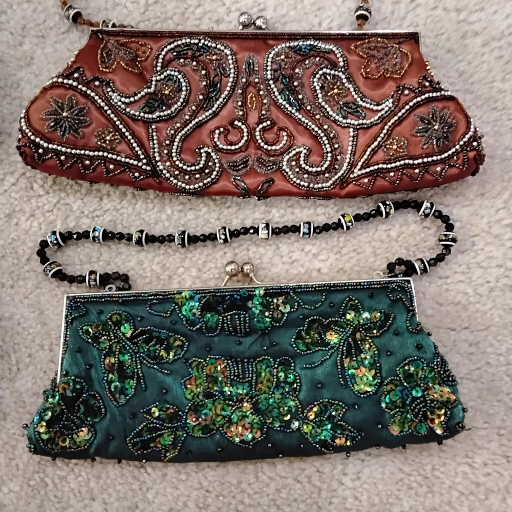 Set Of 5 Beaded Evening Bags - Picture 3 of 5